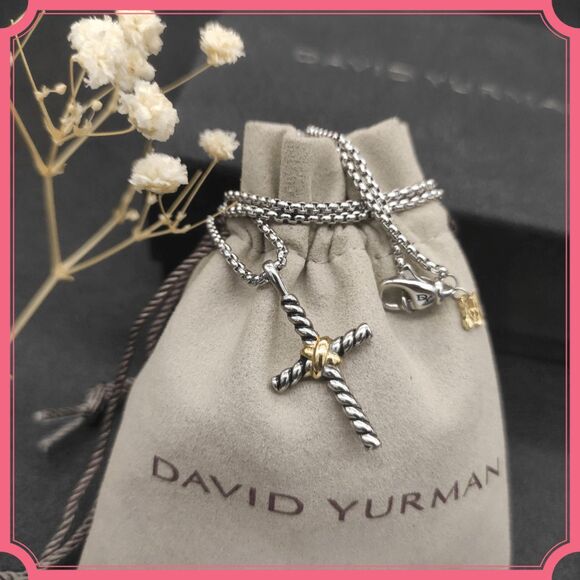 David Yurman Other - 💓💓💓💓💓💓NEW Small Cross Necklace💓💓💓💓